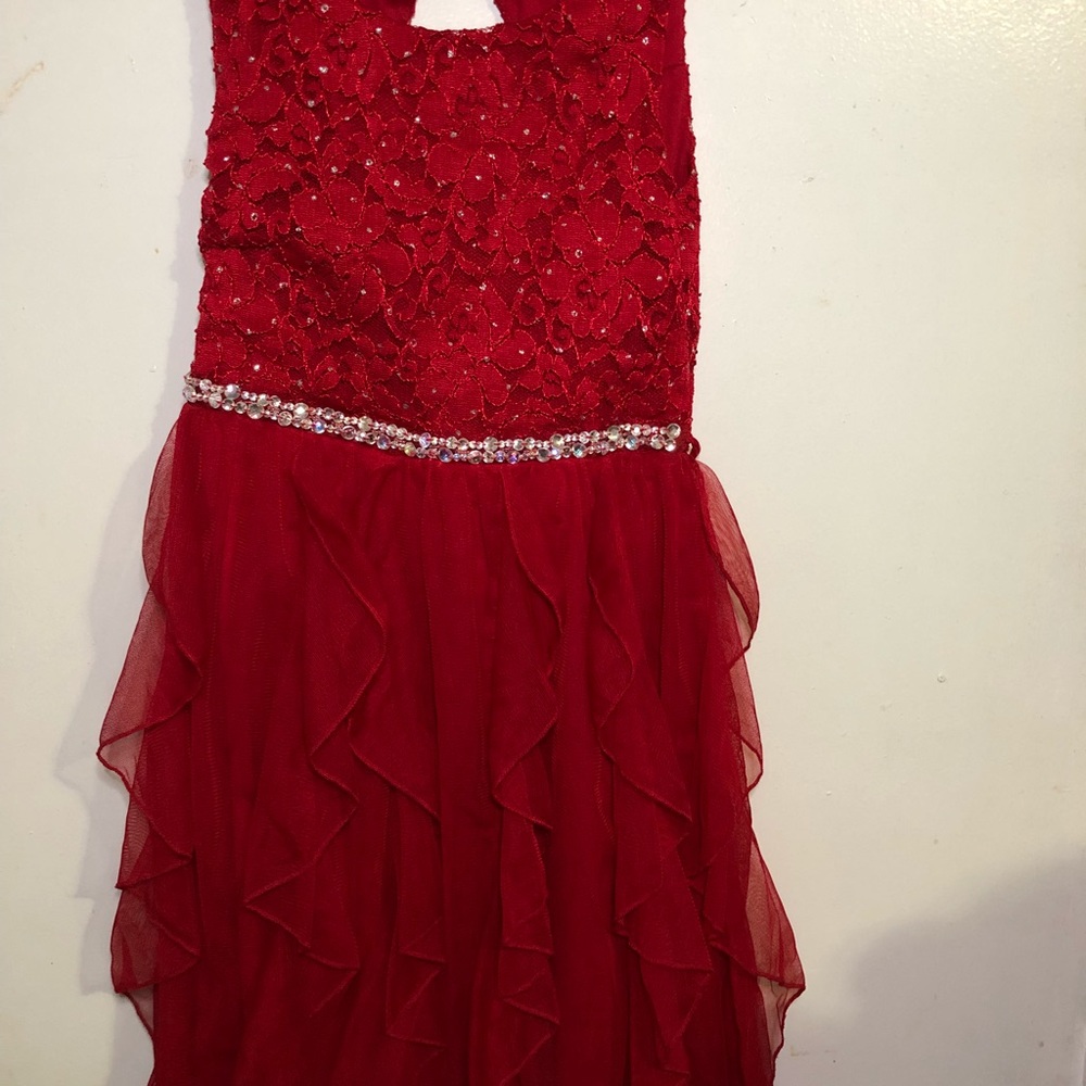 Little Girl Red Sleeveless Dress